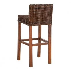Cypress 29.5 in. Brown Bar Stool by SAFAVIEH -Safavieh Sales Store brown croco safavieh bar stools fox6502a fa 1000
