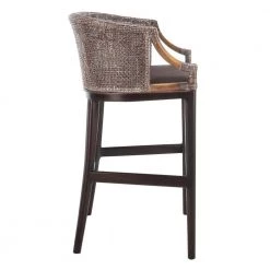 Brando 28 in. Brown Cushioned Bar Stool by SAFAVIEH -Safavieh Sales Store brown mahogany safavieh bar stools sea4014a c3 1000