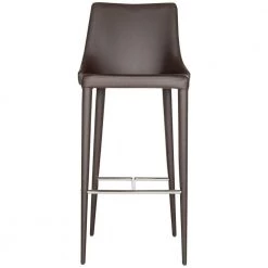 Summerset 29.9 in. Brown Cushioned Bar Stool by SAFAVIEH