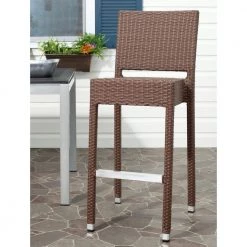 Bethel 29.5 in. Brown Bar Stool by SAFAVIEH -Safavieh Sales Store brown safavieh bar stools fox5201b 31 1000