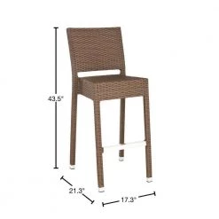 Bethel 29.5 in. Brown Bar Stool by SAFAVIEH -Safavieh Sales Store brown safavieh bar stools fox5201b 40 1000