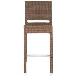 Bethel 29.5 in. Brown Bar Stool by SAFAVIEH