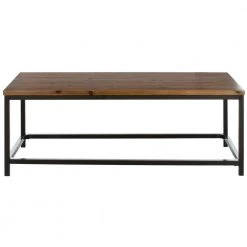 Alec 48 in. Brown Wood Coffee Table by SAFAVIEH -Safavieh Sales Store brown safavieh coffee tables amh6545a 76 1000