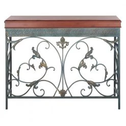 Cynthia 42 in. Brown Wood Console Table by SAFAVIEH
