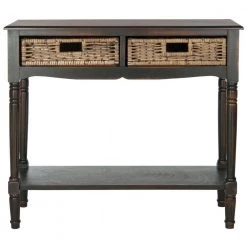 Corbin 36 in. 2-Drawer Brown Wood Console Table by SAFAVIEH 8 Corbin 36 in. 2-Drawer Brown Wood Console Table by SAFAVIEH -Safavieh Sales Store brown safavieh console tables amh5716a c3 1000