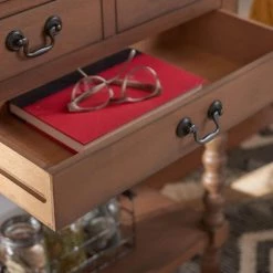 Athena 3-Drawer Brown Wood Console Table by SAFAVIEH -Safavieh Sales Store brown safavieh console tables cns5703c 44 1000