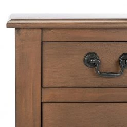 Athena 3-Drawer Brown Wood Console Table by SAFAVIEH -Safavieh Sales Store brown safavieh console tables cns5703c fa 1000