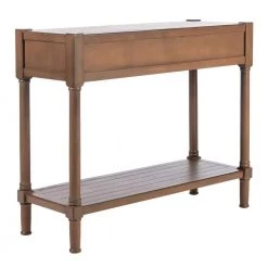 Filbert 35.5 in. Brown 2-Drawer Console Table by SAFAVIEH -Safavieh Sales Store brown safavieh console tables cns5716c 1f 1000
