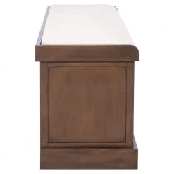 Landers 47 in. 3-Drawer Brown/Off-White Entryway Bench by SAFAVIEH 26 Landers 47 in. 3-Drawer Brown/Off-White Entryway Bench by SAFAVIEH -Safavieh Sales Store brown safavieh dining benches bch5703c 76 1000