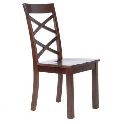 Ainslee Brown Dining Chair (Set of 2) by SAFAVIEH -Safavieh Sales Store brown safavieh dining chairs dch9217a set2 4f 1000