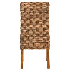 Sanibel Dark Brown Wood Side Chair (Set of 2) by SAFAVIEH -Safavieh Sales Store brown safavieh dining chairs fox6504a set2 66 1000