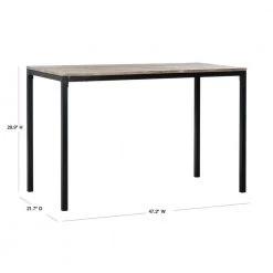 Janison 47 in. Brown Writing Desk by SAFAVIEH -Safavieh Sales Store brown safavieh writing desks fox2230a 40 1000