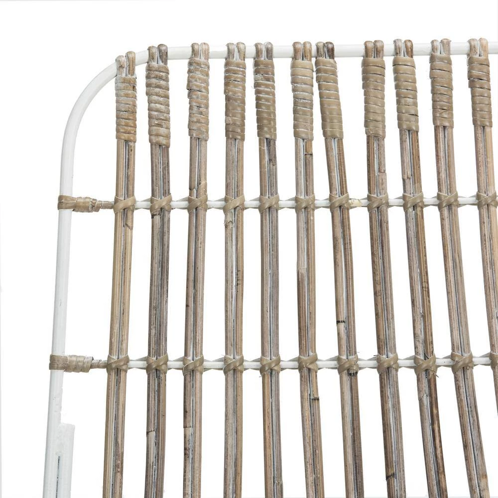 Minerva 23.6 in. Beige/White Wicker Counter Stool (Set of 2) by SAFAVIEH 10 Minerva 23.6 in. Beige/White Wicker Counter Stool (Set of 2) by SAFAVIEH - Image 8