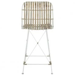 Minerva 23.6 in. Beige/White Wicker Counter Stool (Set of 2) by SAFAVIEH 21 Minerva 23.6 in. Beige/White Wicker Counter Stool (Set of 2) by SAFAVIEH -Safavieh Sales Store brown white safavieh bar stools wik6509c set2 fa 1000