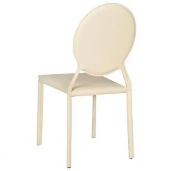 Warner Buttercream Bonded Leather Dining Chair (Set of 2) by SAFAVIEH -Safavieh Sales Store buttercream safavieh dining chairs fox2018c set2 44 1000