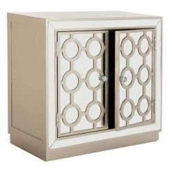 Kaia 2-Door Champagne/Nickel Chest by SAFAVIEH -Safavieh Sales Store champagne nickel safavieh accent cabinets chs6404a c3 1000