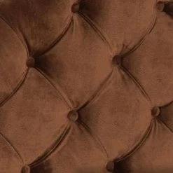 Arebelle Brown King Upholstered Headboard by SAFAVIEH -Safavieh Sales Store chocolate safavieh headboards mcr4037j k 31 1000