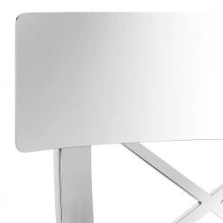 Zoey 30.5 in. Silver/Black Cross Back Bar Stool by SAFAVIEH -Safavieh Sales Store chrome black safavieh bar stools fox2034a 1f 1000