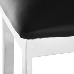 Zoey 30.5 in. Silver/Black Cross Back Bar Stool by SAFAVIEH -Safavieh Sales Store chrome black safavieh bar stools fox2034a 44 1000