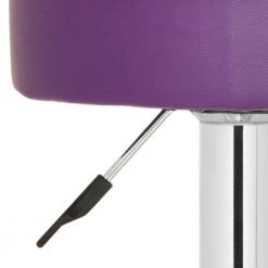 Jude Purple/Chrome Adjustable Height Swivel Cushioned Bar Stool by SAFAVIEH 15 Jude Purple/Chrome Adjustable Height Swivel Cushioned Bar Stool by SAFAVIEH -Safavieh Sales Store chrome purple safavieh bar stools fox7514d 1f 1000