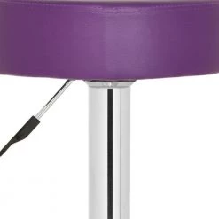Jude Purple/Chrome Adjustable Height Swivel Cushioned Bar Stool by SAFAVIEH 13 Jude Purple/Chrome Adjustable Height Swivel Cushioned Bar Stool by SAFAVIEH -Safavieh Sales Store chrome purple safavieh bar stools fox7514d c3 1000