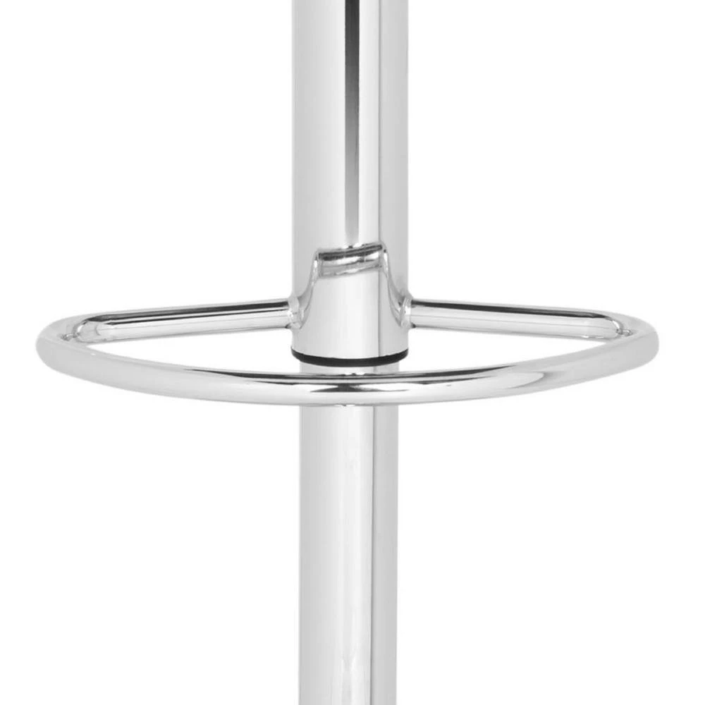 Jude Purple/Chrome Adjustable Height Swivel Cushioned Bar Stool by SAFAVIEH 4 Jude Purple/Chrome Adjustable Height Swivel Cushioned Bar Stool by SAFAVIEH - Image 2