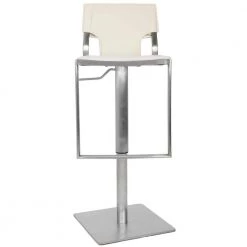 Armondo Chrome Cushioned Bar Stool by SAFAVIEH