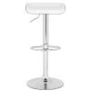 Rameka White/Chrome Adjustable Height Swivel Cushioned Bar Stool by SAFAVIEH -Safavieh Sales Store chrome white safavieh bar stools fox7500a 64 1000