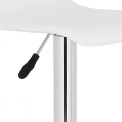 Magda White/Chrome Adjustable Height Swivel Cushioned Bar Stool by SAFAVIEH -Safavieh Sales Store chrome white safavieh bar stools fox7513a 4f 1000