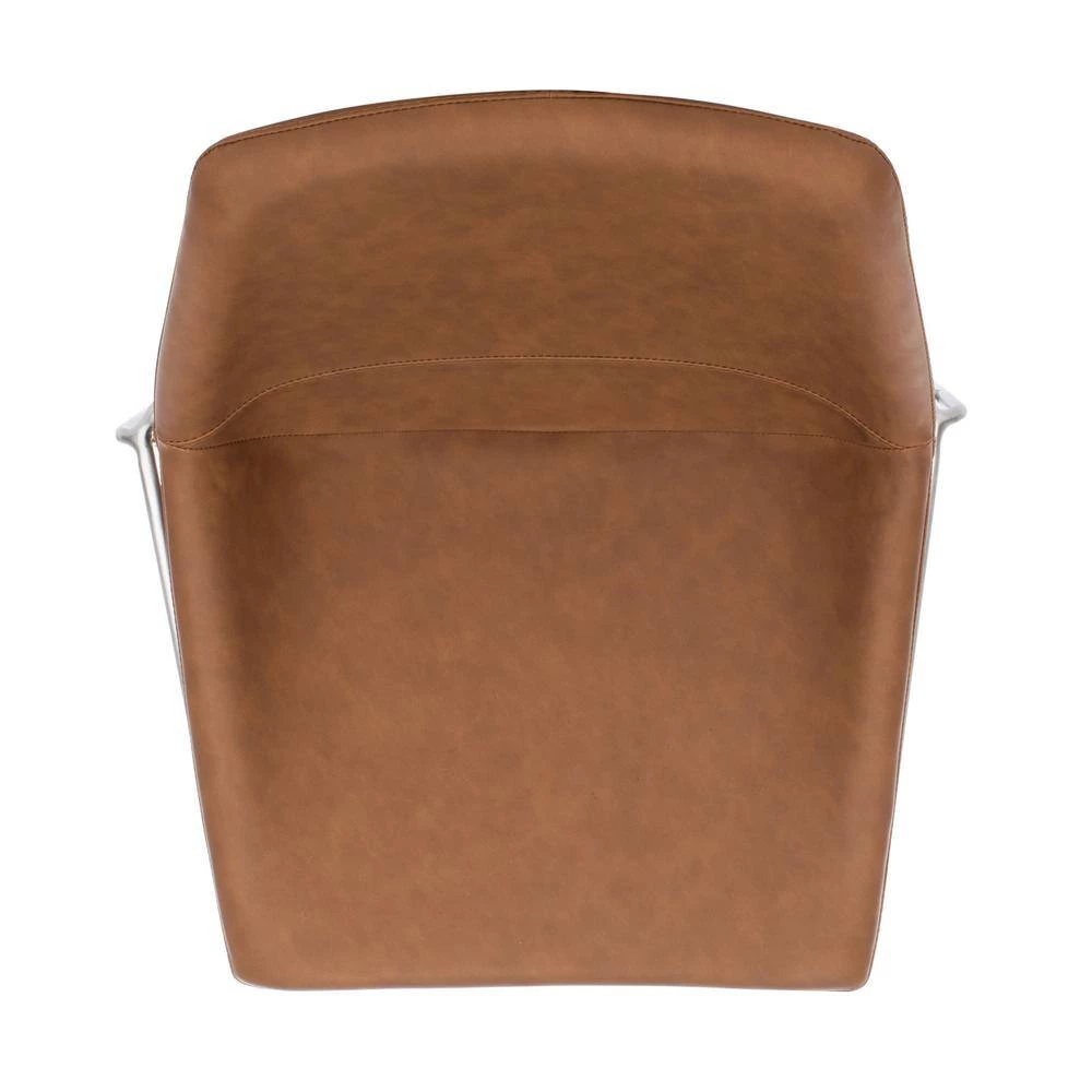 Alexis 27 in. Brown/Black Low Back Counter Stool by SAFAVIEH 7 Alexis 27 in. Brown/Black Low Back Counter Stool by SAFAVIEH - Image 5