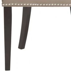 Afton Light Brown Leather Side Chair (Set of 2) by SAFAVIEH -Safavieh Sales Store clay espresso safavieh accent chairs mcr4715f set2 76 1000