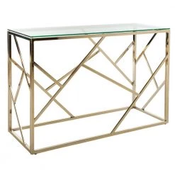 Namiko 48 in. Gold/Glass Console Table by SAFAVIEH -Safavieh Sales Store clear brass safavieh console tables cns6202a c3 1000