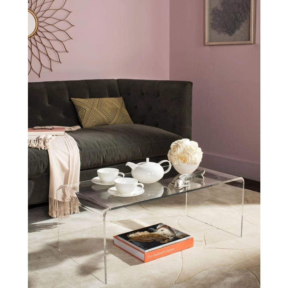 Atka 36 in. Clear Coffee Table by SAFAVIEH 3 Atka 36 in. Clear Coffee Table by SAFAVIEH