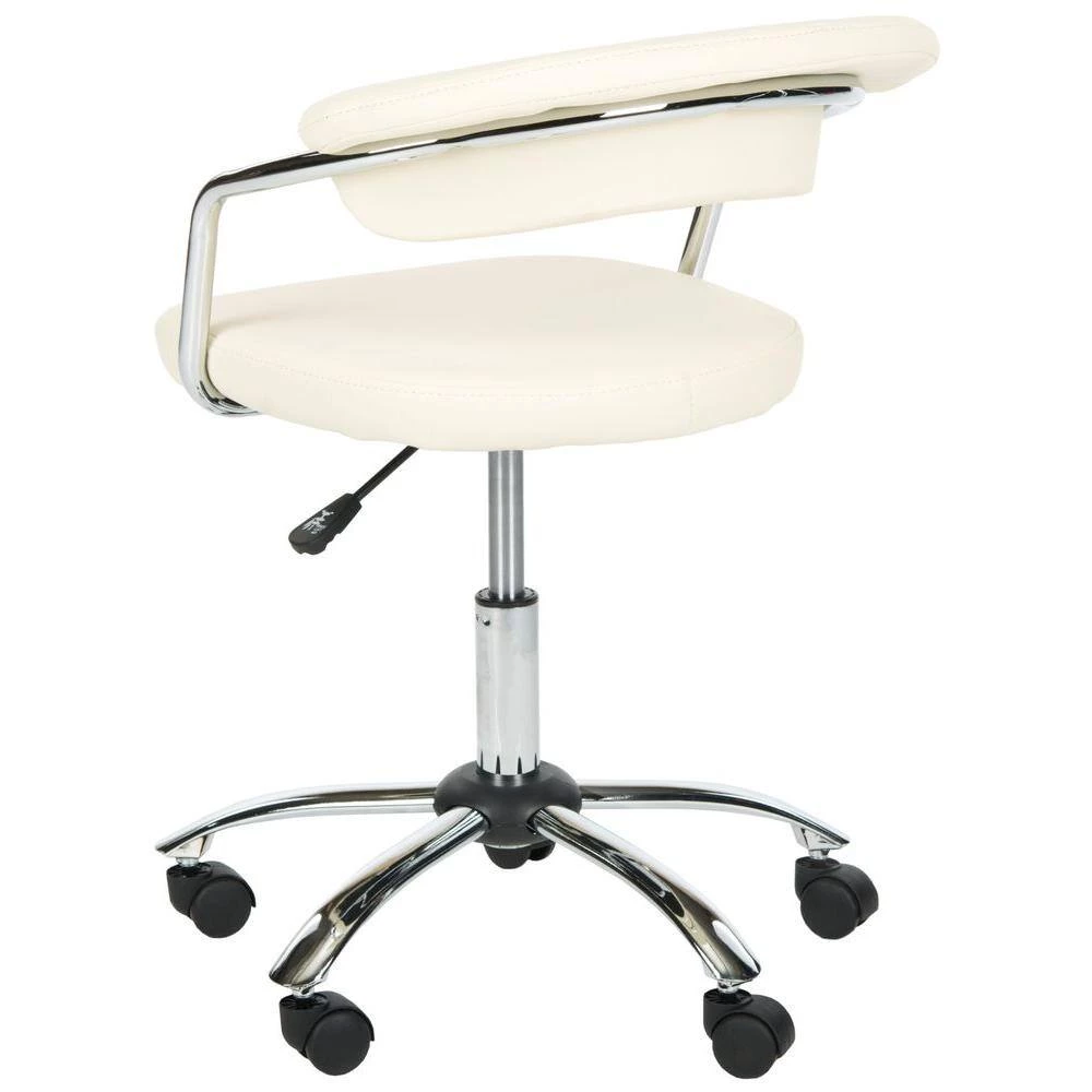 Pier White/Cream Office Chair by SAFAVIEH 5 Pier White/Cream Office Chair by SAFAVIEH - Image 3