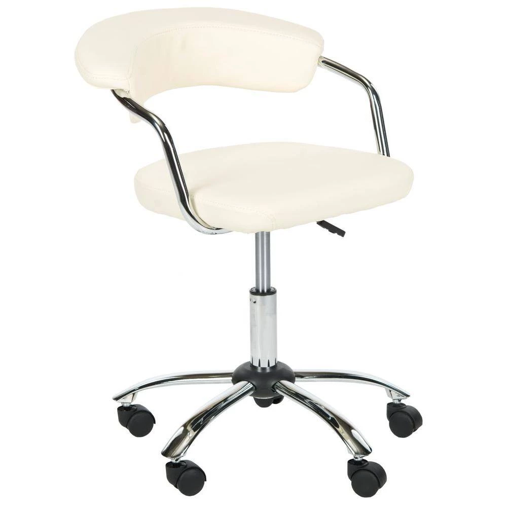 Pier White/Cream Office Chair by SAFAVIEH 4 Pier White/Cream Office Chair by SAFAVIEH - Image 2