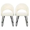 Jora Off-White/Black Side Chair (Set of 2) by SAFAVIEH -Safavieh Sales Store cream velvet matte black safavieh dining chairs fox6296d set2 64 1000