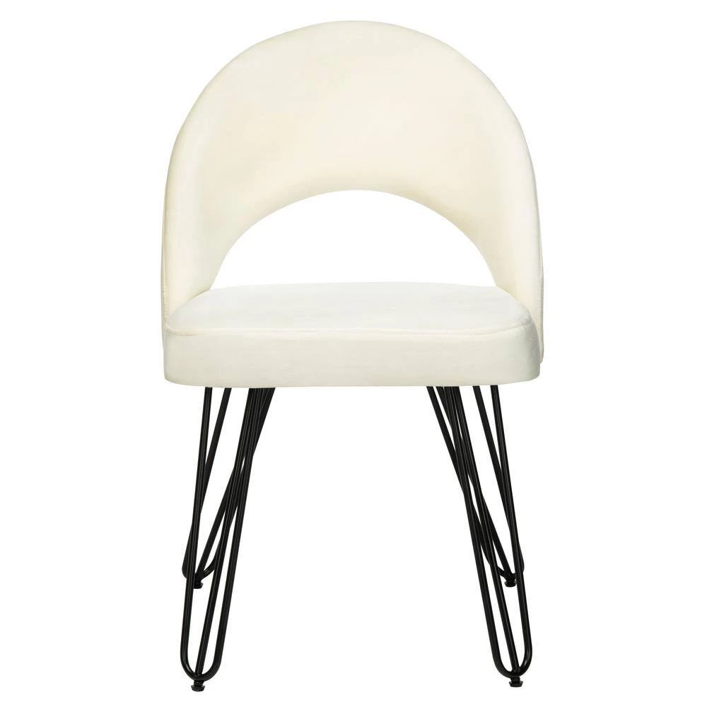 Jora Off-White/Black Side Chair (Set of 2) by SAFAVIEH 8 Jora Off-White/Black Side Chair (Set of 2) by SAFAVIEH - Image 6