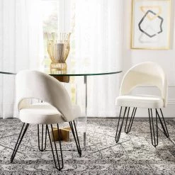Safavieh Sales Store -Safavieh Sales Store cream velvet matte black safavieh dining chairs fox6296d set2 e1 1000