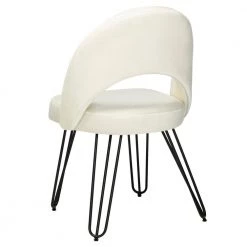 Jora Off-White/Black Side Chair (Set of 2) by SAFAVIEH 25 Jora Off-White/Black Side Chair (Set of 2) by SAFAVIEH -Safavieh Sales Store cream velvet matte black safavieh dining chairs fox6296d set2 fa 1000