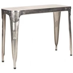 Classic 43 in. Silver Metal Console Table by SAFAVIEH -Safavieh Sales Store dark ant silver safavieh console tables fox7206a c3 1000