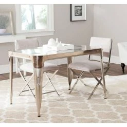 Weston Dark Silver Dining Table by SAFAVIEH 17 Weston Dark Silver Dining Table by SAFAVIEH -Safavieh Sales Store dark antique silver safavieh kitchen dining tables fox7204a 31 1000