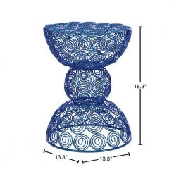 Leila Dark Blue End Table by SAFAVIEH -Safavieh Sales Store dark blue safavieh end side tables fox4508b 40 1000