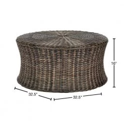 Ruxton Dark Brown Cocktail Ottoman by SAFAVIEH -Safavieh Sales Store dark brown safavieh ottomans fox6530d 40 1000