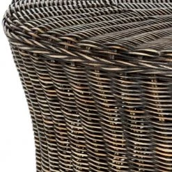 Ruxton Dark Brown Cocktail Ottoman by SAFAVIEH -Safavieh Sales Store dark brown safavieh ottomans fox6530d c3 1000