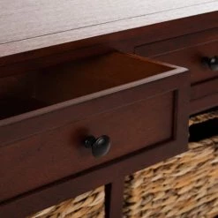 Herman 6-Drawer Red Nightstand Chest by SAFAVIEH 19 Herman 6-Drawer Red Nightstand Chest by SAFAVIEH -Safavieh Sales Store dark cherry safavieh accent cabinets amh5702d 77 1000