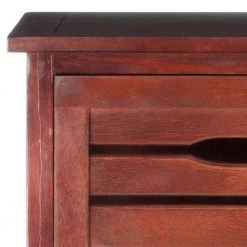 Sarina 5-Drawer Red Cabinet by SAFAVIEH -Safavieh Sales Store dark cherry safavieh accent cabinets amh5714d 4f 1000