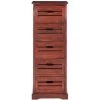 Sarina 5-Drawer Red Cabinet by SAFAVIEH -Safavieh Sales Store dark cherry safavieh accent cabinets amh5714d 64 1000