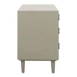 Blaize 3-Drawer Gray/Black Nightstand Chest by SAFAVIEH -Safavieh Sales Store dark gray black safavieh chest of drawers chs6601a 1f 1000