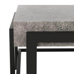 Oliver 44 in. Dark Gray/Black Wood Coffee Table by SAFAVIEH -Safavieh Sales Store dark gray black safavieh coffee tables cof7006a 1f 1000