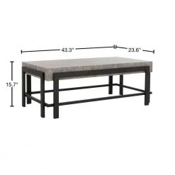 Oliver 44 in. Dark Gray/Black Wood Coffee Table by SAFAVIEH -Safavieh Sales Store dark gray black safavieh coffee tables cof7006a 40 1000